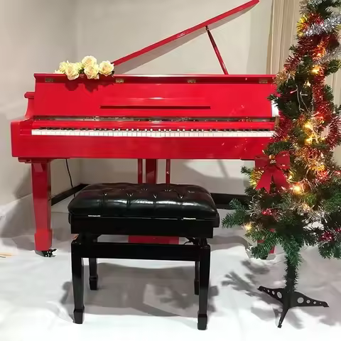 Red Polish Digital Grand Piano