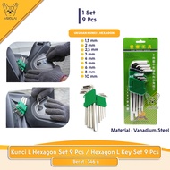 Hexagon L Key Ball-Point/ Set 9 Pcs Hexagon/ Ball-Point L Key Set 9 Pcs [AIHAO]