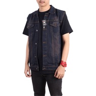 Rompi Denim Pria Gaya Korea Style Warna Jeans Bioting Ukuran M-L-XL