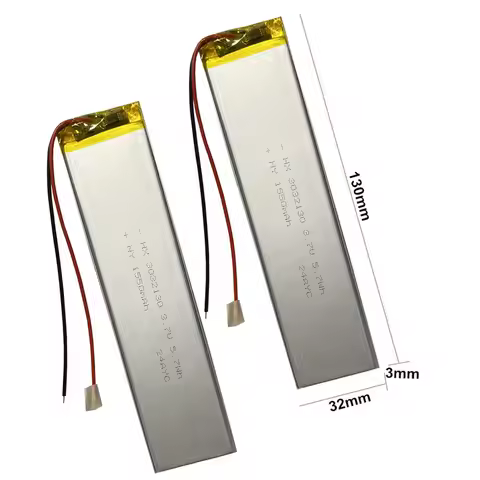 2PCS/Lot 3032130 3.7V 1800mAh Lithium Polymer Lipo Battery For Keychron K3 Bluetooth Keyboard Car Ca