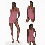 Skims Thin Transparent Knitted Sling Dress - Trendy Mini