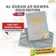 ENUUR Al Quran A5 Nawra Ukir Nama Silver Gold Terjemahan Wakaf Ibtida' Hantaran Kahwin Wedding Gift