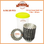 Egg Tart Mould/ Aluminium Kuih Tart/ Fruit Tart/ Cheese Tart Mould/ Mini Tart Mold - 3.5cm / 4.5cm /