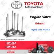 (4pc) Original Toyota Engine Valve Exhaust / Inlet for Toyota Vios NCP42 NCP93 NCP150 Yaris NCP91 Pr