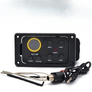 Guitar LCD pickup EQ equalizer KLT-10B folk wood guitar four-band pickup with tuning hard stick