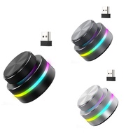 Three-Mode Dual Knob Keyboard with RGB Lights Reverse Direction Knob Single-Button Bluetooth Volume 