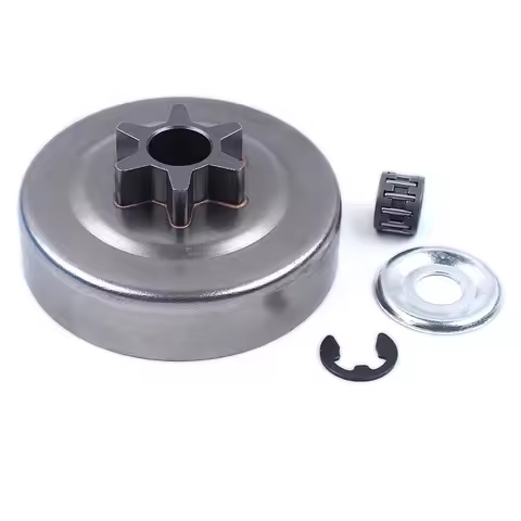 3/8 Pitch 6T Clutch Drum Sprocket Washer E-Clip Kit For STIHL 017 018 021 023 025 MS170 MS180 MS210 