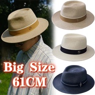 Panama Straw Hat Summer Soft Shaped Top Hat Men Wide Brim Beach Sun Cap UV Protection Women Sun Shading Jazz Hat Holiday Gift