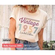 1957 Vintage T-Shirt, 1957 Birthday Gift Tee, 70th Birthday Tshirt, Retro 70th Birthday Tee, 1957 Vi