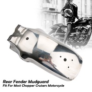 Rear Mudguard Fender Chrome For Harley Sportster XL Cafe Racer Bobber Chopper