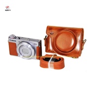 Pu Leather Camera Case Bag For Canon G9Xii G9X Mark ii With Shoulder Strap