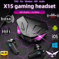 TWS Bluetooth Gaming Earphone Wireless Headset Game Low Latency Game Headphone Permainan Fon Telinga