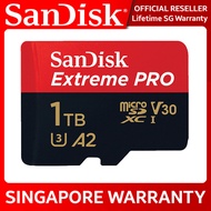 SanDisk Extreme PRO microSD Card Full 4K V30 U3 UHS-I C10 1TB QXCD SANDISK.SG