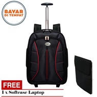 New koper Tas Ransel Pria tas wanita Backpack Trolley Polo Rz1945 Black Tas Ransel Backpack Trolly T