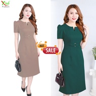 Slim Dress with Stylish Belt DL744DL850