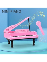 擬聲和光電子鍵盤玩具,帶麥克風的鋼琴玩具,麥克風可以唱歌和演奏樂器