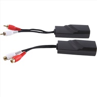 [ Store] Exclusive1 Pair Audio Network Cable Extender Twisted Pair Transmitter Plastic+Metal Interfa