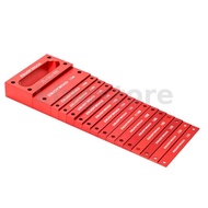 ENJOYWOOD 16PCS Metric Gauge Blocks Set Aluminum Alloy Precision Measurement Red Color Convenient St