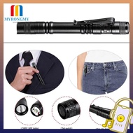MYRONGMY LED Flashlight, LED Portable Pen Shape Flashlight, Useful Pen Clip Lighting Tool Waterproof