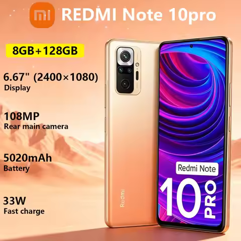 Xiaomi Redmi Note 10pro Mobile Phone 6.67-inch 120Hz Display 5020mAh Large Battery 33W Fast Charge D