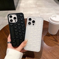 【Ready Stock】Casing iPhone 17 Sarung Fon Corak Papan Kekunci 3D Lembut Tahan Lasak Anti Kejatuhan