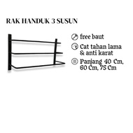 3-Tier Towel Rack 3-Tier Hijab Rack Size 40 Cm 40 Cm and 75 Cm