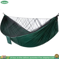 【24 hours Flash Delivery】Nylon Camping Hammock การติดตั้งอย่างรวดเร็วเปลญวนแขวนน้ำหนักเบา ๆ