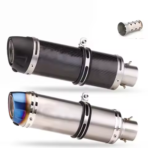 51mm Motorcycle Exhaust Muffler Pipe LeoVince Escape Moto With DB Killer cheap for Z1000 Z900 GSR600
