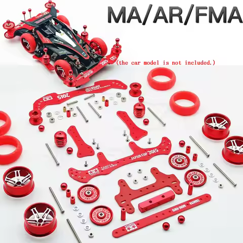 1set MA/AR/FMA Chassis Modify Spare Parts Set FRP + Aluminum Alloy Guide Rollers Wheels for 1/32 Tam