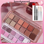 24h Shipping 【gift】K'APEINE 12-color Eyeshadow Palette Pearlescent Matte Glitter #beauty