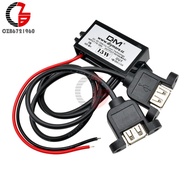 Preorder Dual USB DC-DC 12V to 5V 3A 15W Step Down Power Converter Regulator Adapter for Car