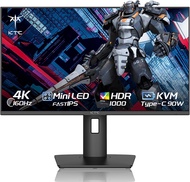 27 Inch 4K Gaming Monitor, Mini LED Monitor, Fast IPS, HDR1000, Built-in Speakers, HDMI2.1, DP1.4, T