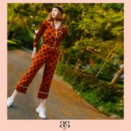 [asv aw21] Caramel Choc-chip PJ Pants กางเกงผู้หญิง ขายาว ผ้าลายจุด