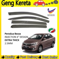 Air Press Window Door Visor Tingkap Kening Kereta For Bezza Injection 4" (4Pcs)