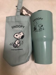 泰國製 超可愛SNOOPY史奴比水杯+提袋 750ml