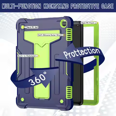 For kindle Fire HD 8 Plus 2022 12th Funda Shockproof Stand PC Silicone Case For Kindle Fire HD 8 Plu