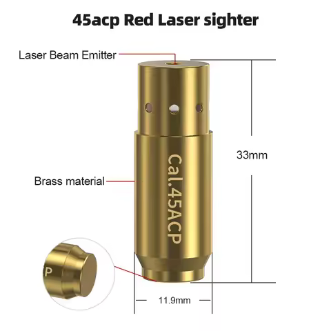 Quick Zeroing & High Accuracy Laser Sight for Cal.45ACP – No Adjustment Required.