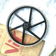 velg depan Honda Supra x cat baru hitam kilap normal siap pakai pnp Astrea grand prima legenda