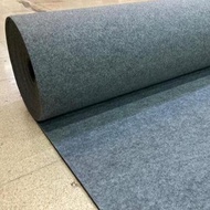 SARAYE Velvet Carpet 3m x 2 METER WIDE CARPET2M, Exhibition Brudu Carpet - GREY