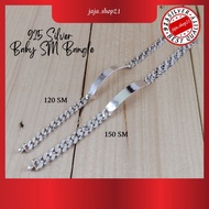 READY STOCK | Original 925 Silver SM FZ Bangle For Kids | 925 纯银 小孩手链 | Gelang Tangan Budak Lelaki P