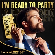 BOOSTEDBLUE Money Gun | 6 Premium Cash Cannon Style Included | Money Gun That Shoot Money | Gold Mon