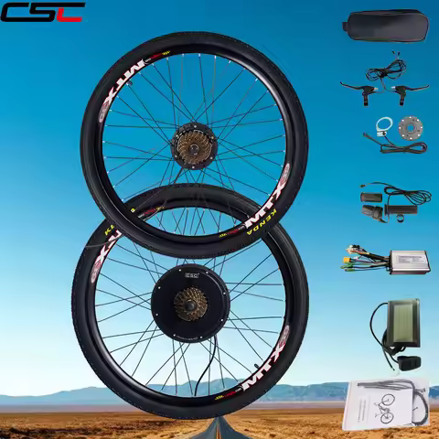 CSC Electric bike Conversion Kit LCD3 36V 48V 250W-1500W 24in 26in 27.5in 28/29in 700C Hub Motor bic