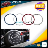 Mazda CX5 Steering Ring Lining Red Blue Silver CX-5 2018 - 2024 Car Accessories Vacc Auto