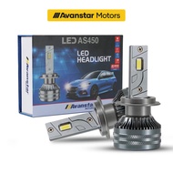 [1Year Warranty] 2PCS Avanstar Motors AS450 LED Car Headlights/Foglights Replacement 90W 18000LM 430