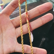 7g long gold necklace