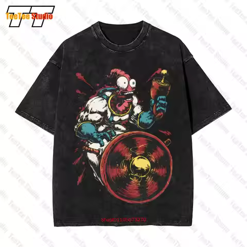 Earthworm Jim Vintage Oversized T-Shirt 9S46