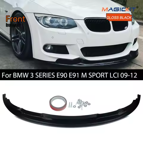 FOR BMW 3 SERIES E90 E91 M SPORT LCI FRONT BUMPER LIP SPOILER SPLITTER 2009-2012
