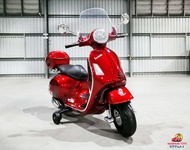 🛵🛵🛵 รถVespaไฟฟ้าเด็ก  New Vespa รุ่น MN-1013 สีเพ้นกระจกหน้า และกระเป๋าหลัง🛵🛵🛵