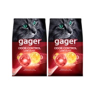Gager (กาเจอร์) ทรายแมวภูเขาไฟ Odor Control Low Dust ทรายแมวพรีเมียม ทรายแมว  (8กิโล2ถุง)