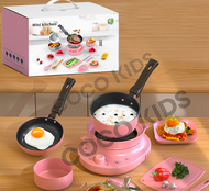 Đồ chơi nấu ăn thật 22 chi tiết bếp mini nấu ăn thật bếp điện đồ chơi nhà bếp